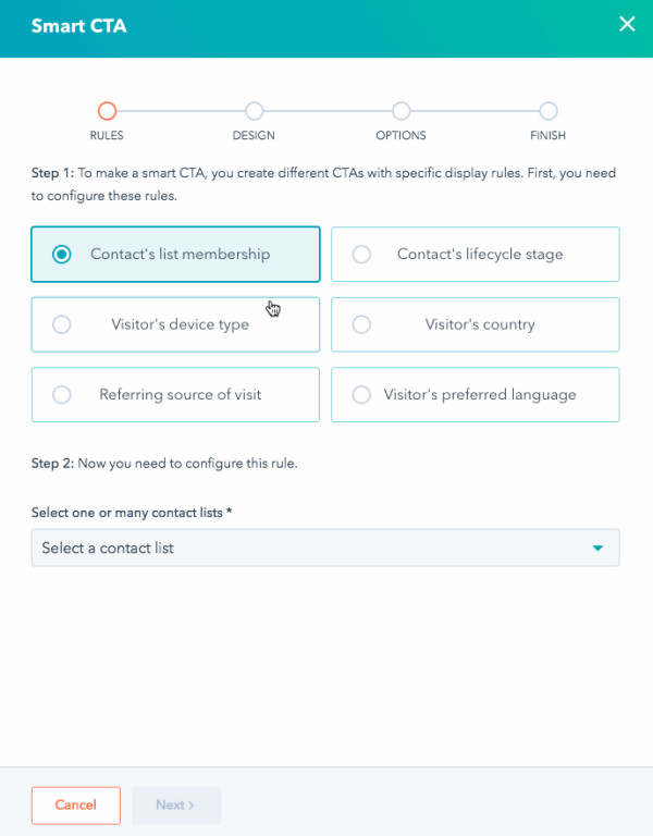 Google广告链接HubSpot智能内容